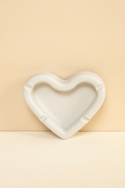 Handmeight CONCRETE Gray Color Heart Ashtray / Ashtray
