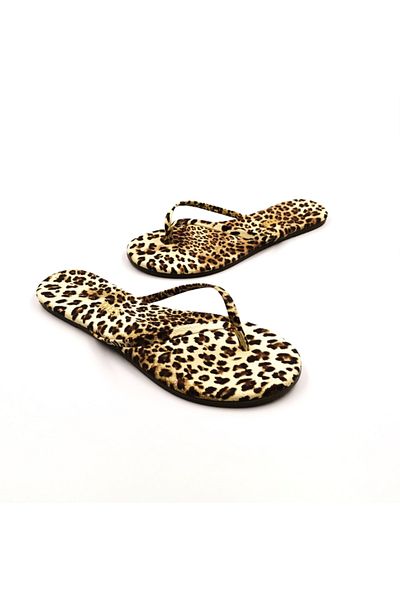 Tkees Women's Heelless Leopard Flip Flops