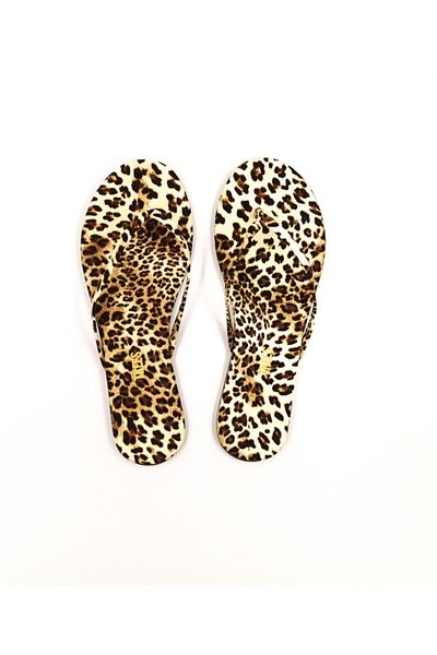 Tkees Women's Heelless Leopard Flip Flops
