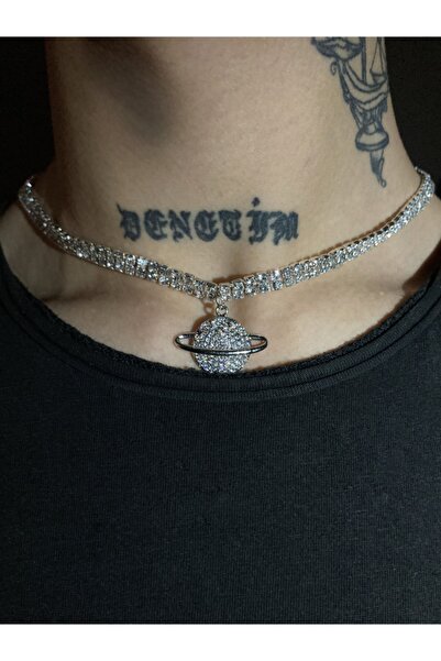 muptejewelry قلادة Iced Out Planet