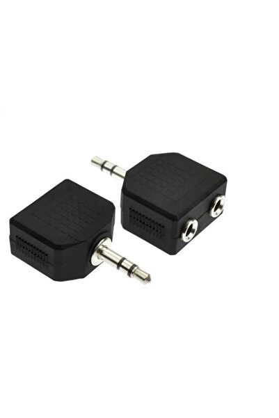 aogo 3.5mm Jak Çoklayıcı 2x 3.5 Mm Stereo Dönüştürücü 1 Erkek 2 Dişi 3.5mm Ço...