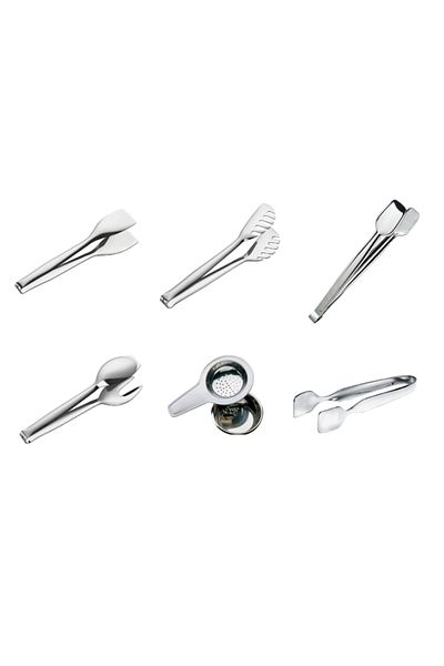 Nehir Steel Tongs 7 Pcs. Serving Ice Tongs Set - Serving Set