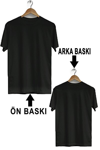 Zeron Tasarım Harley Quinn Front and Back Printed Short Sleeve Crew Neck T-Shirt Bll2594