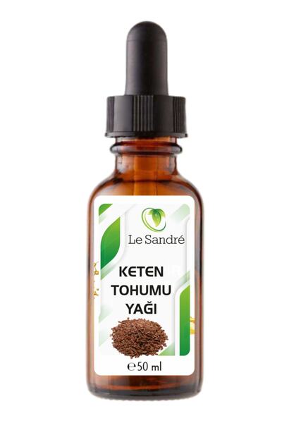 Le Sandre Organic زيت بذور الكتان 50 مل - معصور على البارد