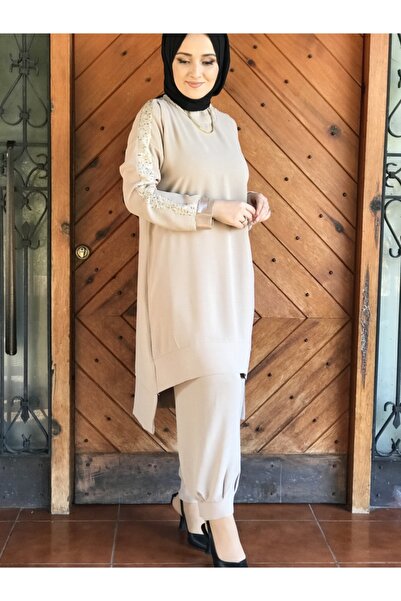 S-945 tesettür ikili TAKIM-sofá atuendo-túnica & pantalones-hijab 