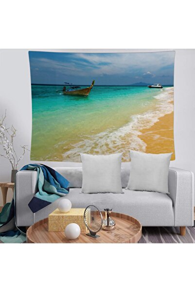 MEKTA HOME Sea and Boat Washable Stain Resistant Stain Resistant Decorative W...