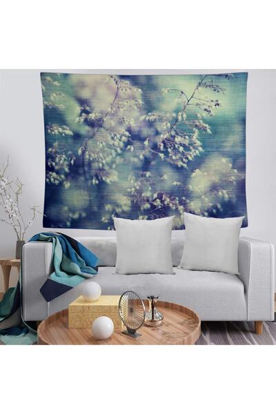 MEKTA HOME Model floral 11 Husă decorativă pentru perete, lavabilă, rezistent...