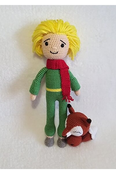 OYUNCAKPARK Küçük Prens Ve Tilki Amigurumi Organik Oyuncak