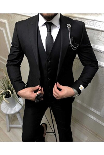 Tempee Slim Fit Yelekli Takım Elbise