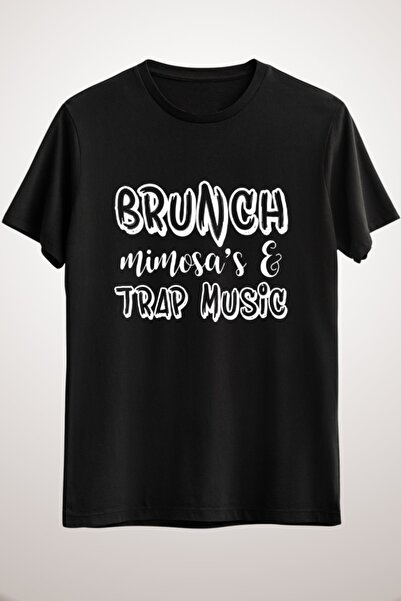 GreenMint برنش ميموزا أسود للجنسين&amp; فخ الموسيقى تي شيرت الموسيقى