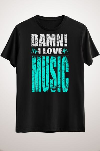 GreenMint للجنسين الأسود Damn أنا أحب الموسيقى!