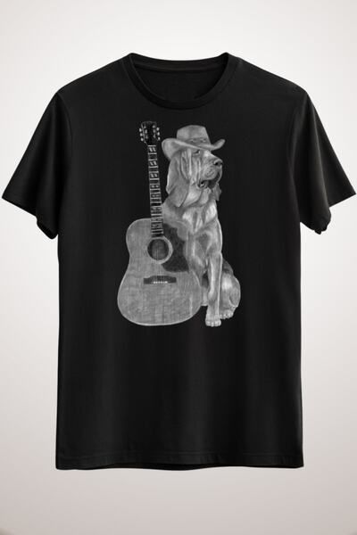 GreenMint تيشيرت موسيقى كلب البلد الأسود للجنسين Music_graphite Color