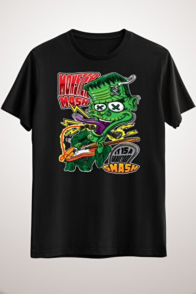 GreenMint غيتار فرانكنشتاين أسود للجنسين