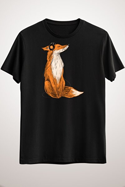 GreenMint للجنسين الأسود She Loves الموسيقى التي شيرت الموسيقى