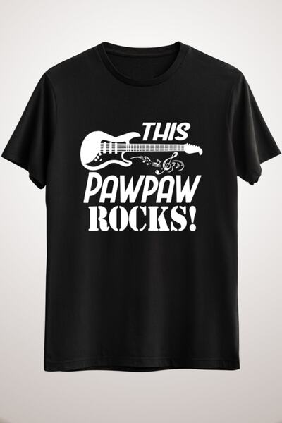 GreenMint هدية مضحكة للرجال من الجنسين باللون الأسود هذا باوباو روكس جيتار جي...