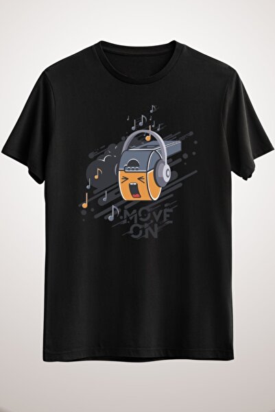 GreenMint للجنسين أسود بدون ضوضاء، المزيد من الموسيقى التي شيرت الموسيقى