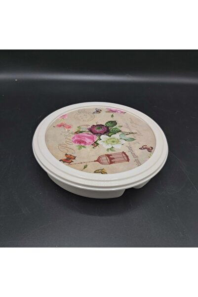 Genel Markalar Melamin Yuvarlak Kapaklı Kahvaltılık 19 Cm (19.7x19.7x5cm 260gr)