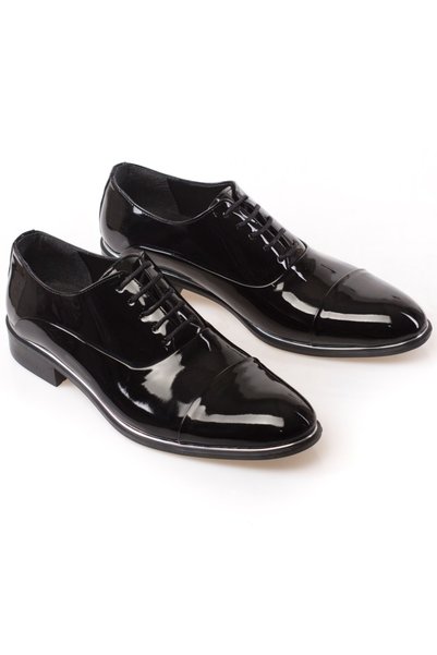 maximoda Very Stylish Classic Patent Leather Shoes for Groom Suits and Suits