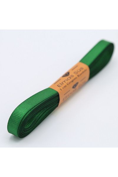 E Elmas Σμαραγδένια Πράσινη Κορδέλα Grosgrain -1 cm 10 m