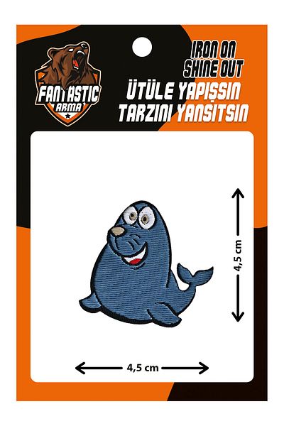 FANTASTIC ARMA Patch de armament țesut care se lipsește cu fierul de călcat, focas