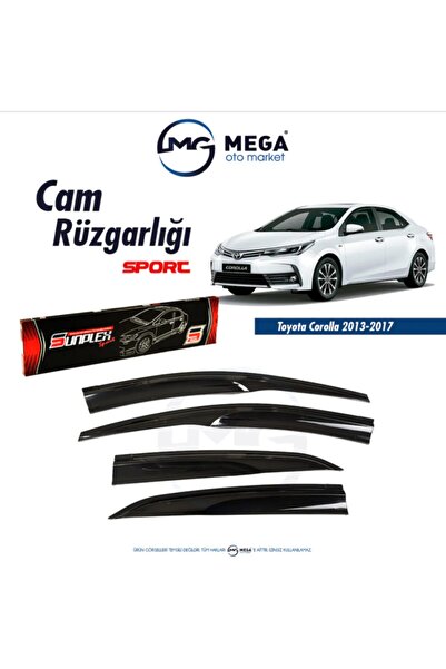 SUNPLEX Toyota Corolla 2013-2018 Arası Mugen Tip Cam Rüzgarlık Sunplex