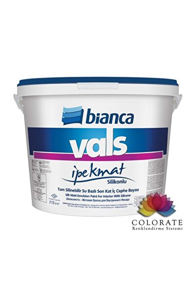 Bianca Vals Ipek Mat 2206 Kum Beji Rengi Silikonlu Iç Cephe Boya 2.5 Lt