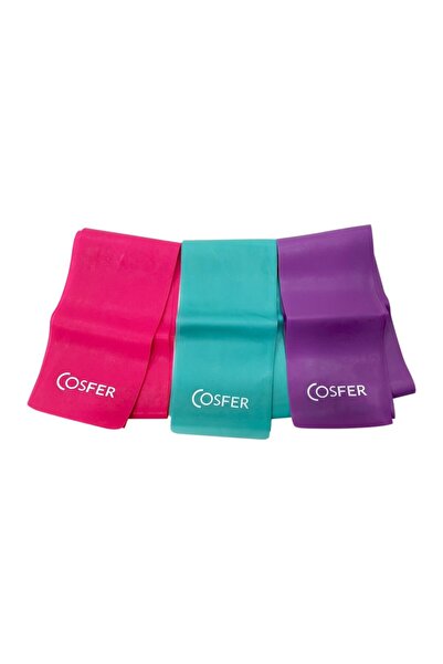 Cosfer 3 Lü Plates Bandı Pilates Lastiği