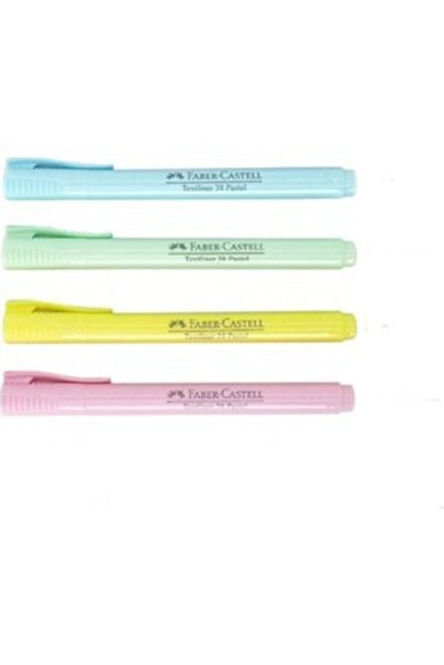 Faber Castell Faber-castell Fosforlu Kalem 38 Pastel Karışık 4'lü