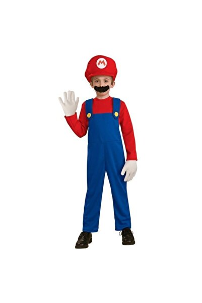 Bkmc Erkek Çocuk Lacivert Süper Mario Kostümü