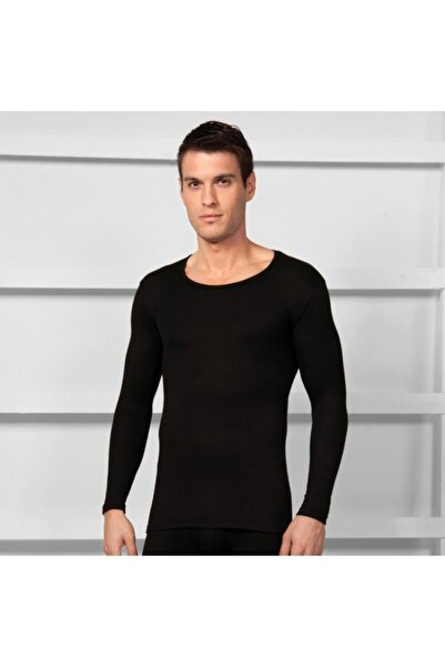 GOLDENBAY Erkek Siyah Termal Uzun Kol Içlik