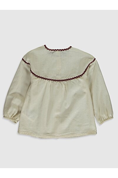 LC Waikiki Kız Bebek Ekru Gömlek