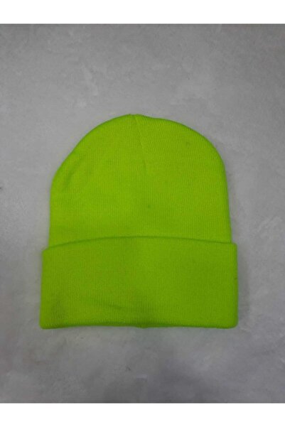 nacar çarşı Дамска шапка в неоново зелено