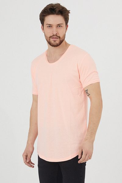 Tarz Cool Ανδρικό μπλουζάκι Candy Pink Casual