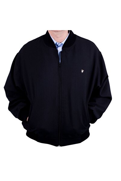 DERİNMAVİTASARIM Men's Black Plus Size Autumn Coat
