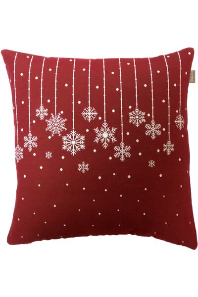 Believe Μαξιλάρι Διακοσμητικό με Σχέδιο Χιονονιφάδας 45*45 εκ.