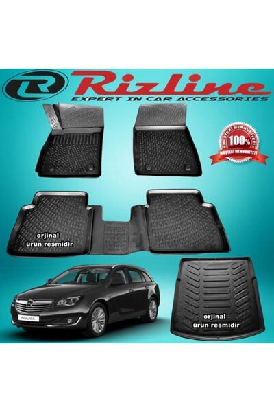 Rizline Opel Insignia 3d Paspas+bagaj Havuz Siyah 2007-2016 Arası