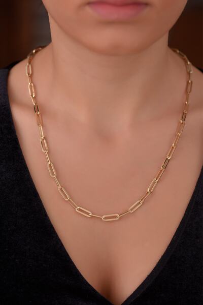 Ayyıldız Kuyumculuk Kadın Italyan Ataç Altın Zincir 14 Ayar