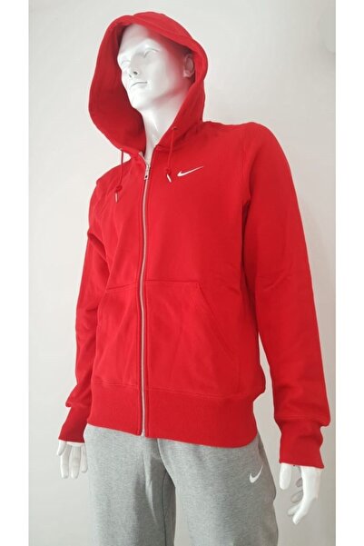 Nike Air Kırmızı Kapişonlu Sweatshirt Cz4147-657
