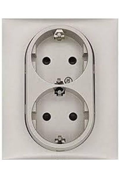 Legrand Raventi Double Soil Socket, Cream-768416