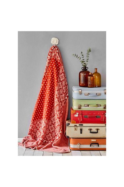 Karaca Home Mylos Tile Double Cotton Blanket