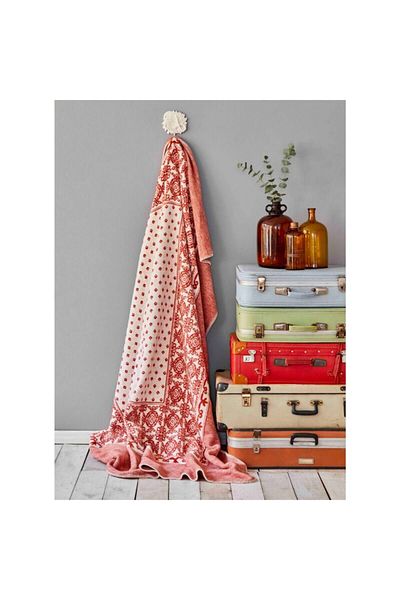 Karaca Home Mylos Tile Double Cotton Blanket