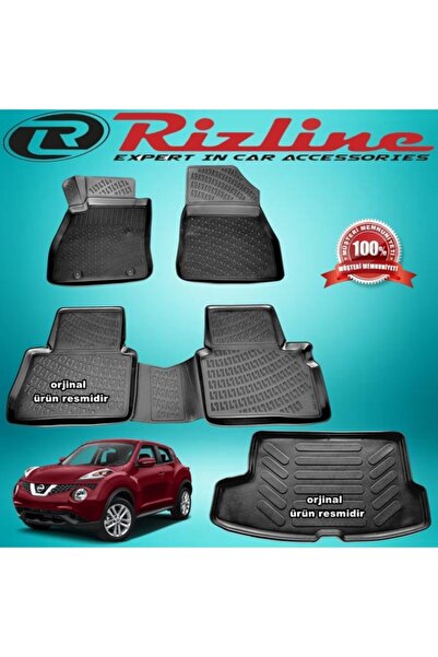 Rizline Nissan Juke 3d Paspas +bagaj Havuzu Üst Siyah 2014-2019 Arası