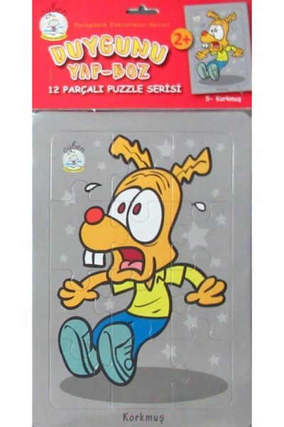 Ayben Yayıncılık Aybino 12 Piece Scared Emotion Puzzle