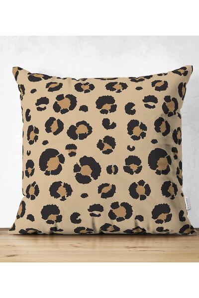 Realhomes Pastel Zemin Üzerinde Gold Detaylı Geometrik Desenli Yastık Kırlent...