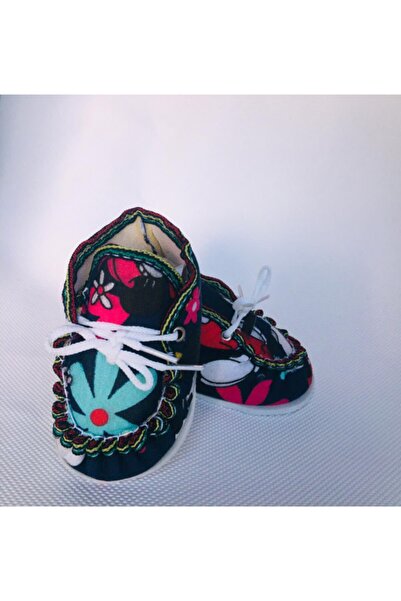 yagmurshoes Unisex Bebek Siyah İlk Adım Panduf