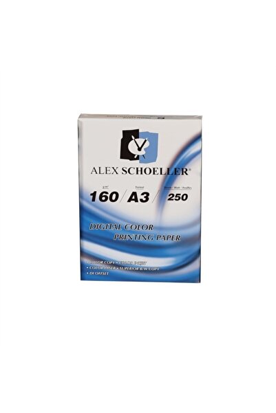 Alex Schoeller Alex Scholler A3 Copy Paper 160 Gr. - Pack of 250
