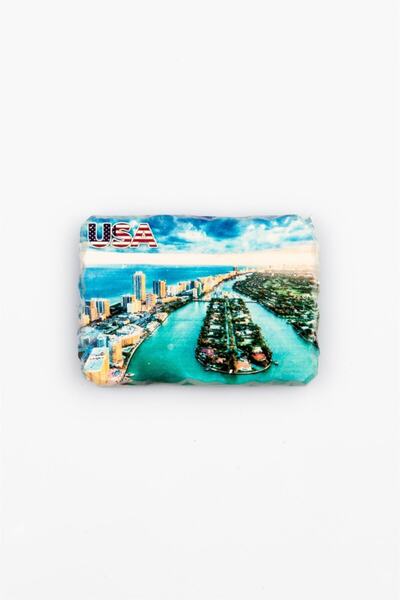 Dünyadan Hediyeler Abd Miami Temalı Kırık Magnet