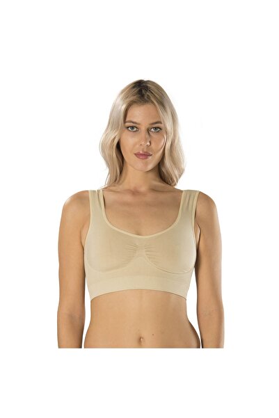 Formactive Sutien negru pentru femei, tip bustieră, cu bretele groase și căpt...