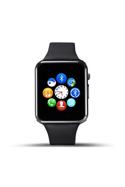 walberg Unisex Siyah A1 Bluetooth Kameralı Akıllı Saat