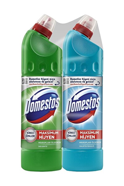 Domestos Dağ Esintisi Çamaşır Suyu 810 gr + Domestos Okaliptus Çamaşır Suyu 810 gr